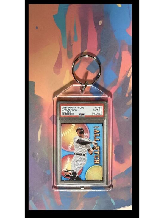 Other - 3055 Aaron Judge 2024 Topps Chrome All Etch Custom Keychain-Gift